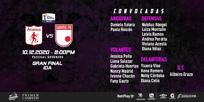 América Femenino Vs. Santa Fe Santa Fe Femenino y sus rivales en la